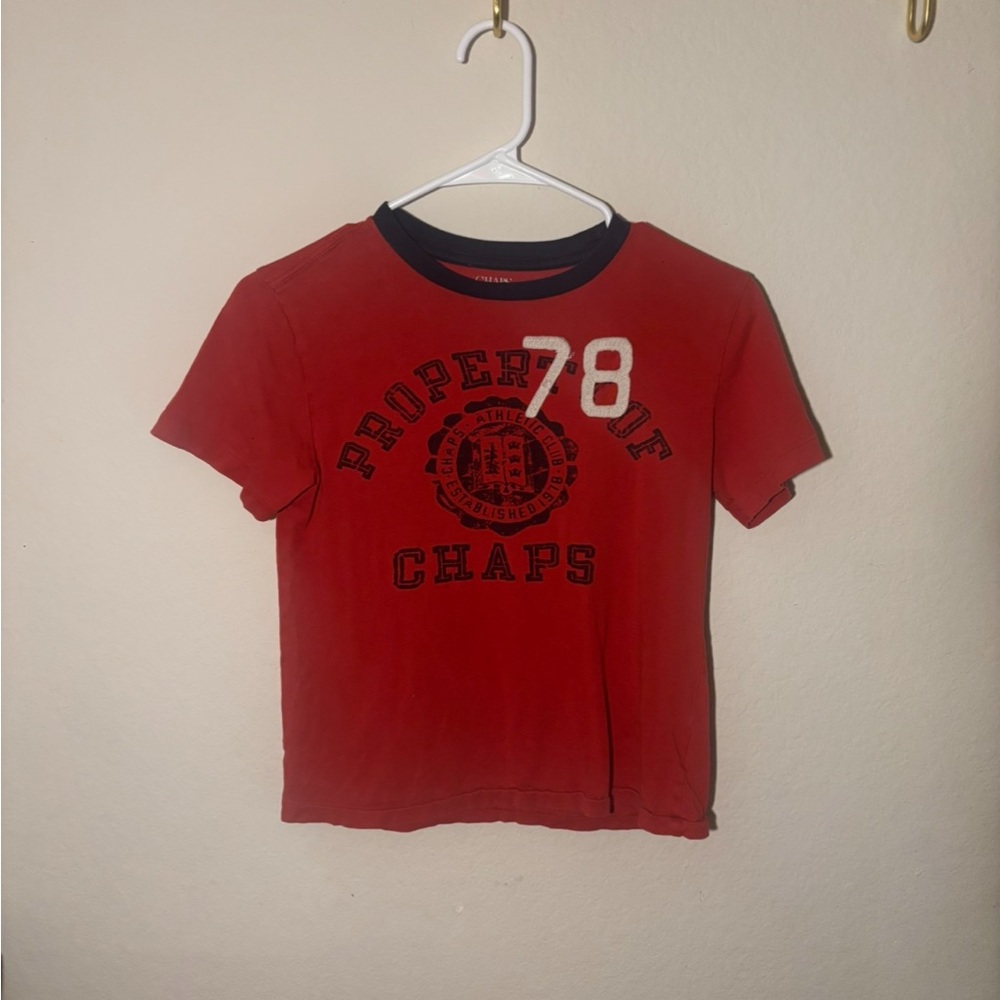 Chaps Kids Red Graphic T-Shirt